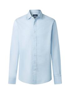 Hackett London Деловая рубашка приталенного кроя Slim fit в светло-голубом цвете