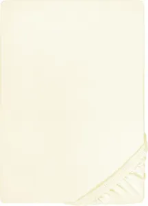 Простыня на резинке biberna Jersey-Elastic-Topper-Fitted Sheet 0077641 color: pearl, size: 1x 90x190 cm - 100x220 cm Biberna