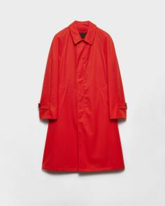 Плащ из технической габардины Prada, красный