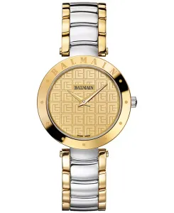 Женские часы Swiss Balmainia с двухцветным браслетом из нержавеющей стали, 33 мм