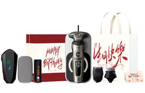 SP9873 поворотная электробритва Muscle-Sensing бритва для влажного и сухого бритья PHILIPS, Sp9873 Birthday Gift Set