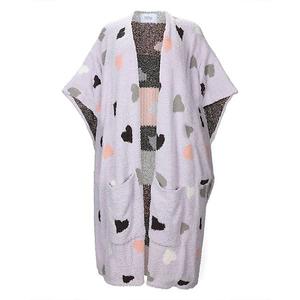 Женский уютный вязаный халат-плед Memoi