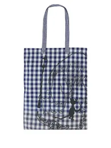 Сумка-тоут в клетку гингем Comme des Garçons TAO, синий