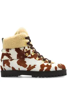 Походные ботинки Heidi с коровьим принтом Odissì, коричневый