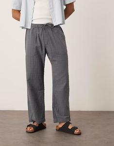 Брюки мешковатые, надеваемые через голову, с текстурой, серого цвета от Abercrombie & Fitch