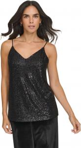 Женская блузка без рукавов Calvin Klein с высоким воротом, Black