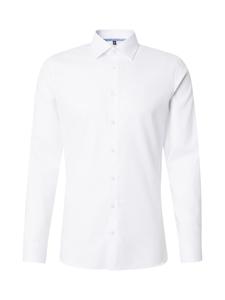 OLYMP Рубашка 'No 6' Slim fit на пуговицах, белая