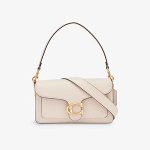 Сумка на плечо Tabby из шагреневой кожи Coach, цвет b4/chalk