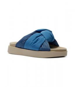 Шлепанцы Inuikii с добавлением кожи, синий