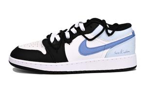 Детские баскетбольные кроссовки Air 1 Low Top для подростков Jordan, синий/черный