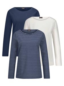 Рубашка Goldner, темно-синий/белый