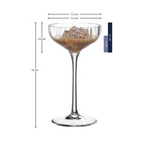 Ликерный стакан Ликерные чаши Poesia 90 мл, набор из 6 штук, прозрачные Leonardo, прозрачный