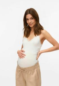 Топ MAMALICIOUS ENG ANLIEGEND V-AUSSCHNITT, Snow White/White