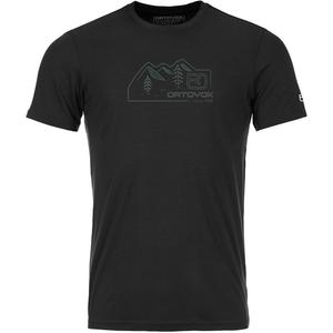 Рубашка 150 крутой винтажный значок ts m Ortovox, черный