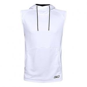 Толстовка curry sleeveless hoodie 'white' Under Armour, белый