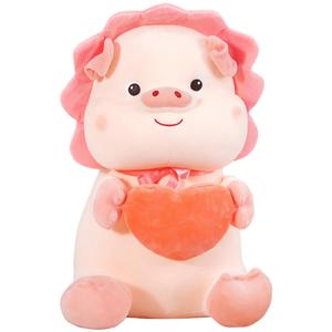 Милый Doodoo Sun Pig Hug Heart Pig плюшевая кукла высота 22см/35см/45см Mocha duck, розовый