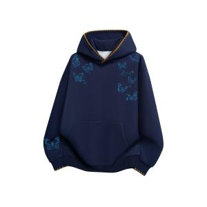 Толстовка Unisex Hooded Moderate Regular ZIAREL, темно-синий