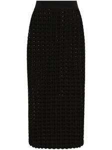 Трикотажная юбка миди Dolce & Gabbana, черный