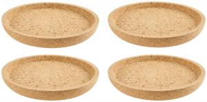 Leonardo Набор подставок под стаканы, деревянные, коричневые