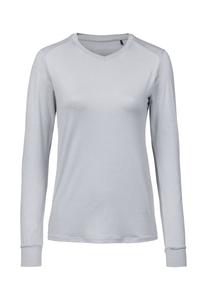 Рубашка Kusina с длинными рукавами из экологически чистого переработанного полиэстера ENDURANCE, цвет Light Grey Melange