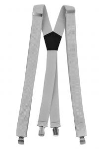 Ремень деловой HOSENTRÄGER 3CM BREITE X-FORM VERSTELLBARE LÄNGE MIT CLIPVERSCHLUSS Fabio Farini, цвет hellgrau