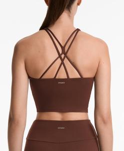 Майка на бретелях Comfortlux с чашечками Oysho, коричневый