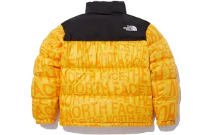 Пуховик унисекс желтый The North Face, желтый