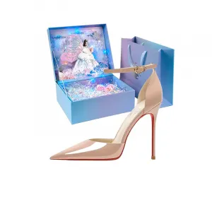 Туфли на шпильке для женщин WUGUNIANG, nude[butterfly wing dimension 3d box]
