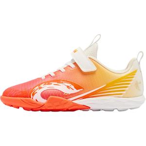 Детские футбольные бутсы с низким верхом и противоскользящей подошвой, устойчивые к износу QIAODAN, красный/белый