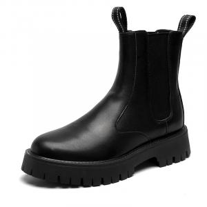 Romon Короткие мужские ботинки челси, черные