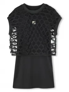 Многослойное платье Dkny Kids, черный