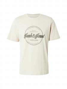 JACK & JONES Футболка 'JJEDOVER' в светло-бежевом цвете