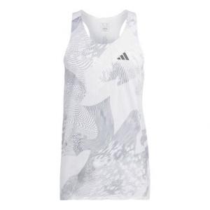 Топ adidas Adizero Singlet 'White Grey'