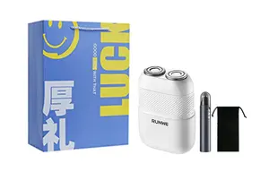 RS202 поворотная бритва портативная мини-электрическая для всего тела моющаяся автомобильная дорожная с двумя лезвиями RUNWE