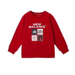 New Balance Детская красная толстовка для возраста 3-7 лет