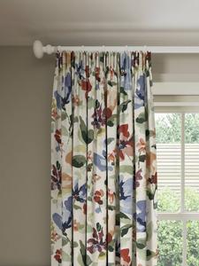 Парные занавески Fleur с карандашной складкой и подкладкой John Lewis, Multi
