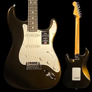Электрогитара Fender American Ultra II Stratocaster - Texas Tea, накладка грифа из черного дерева