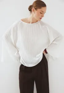 Плиссированная блузка Na-Kd, Offwhite