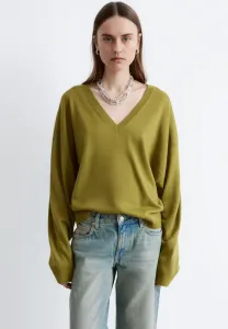 Джемпер с v-образным вырезом & Other Stories, Khaki Green