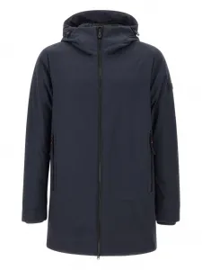 Парка с капюшоном и застежкой-молнией Peuterey, синий