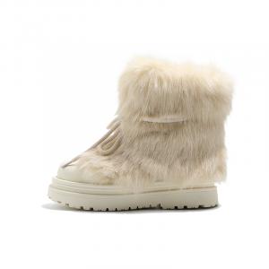 Короткие зимние сапоги для женщин MIS. DANNY, бежевый