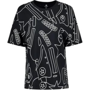 Converse Футболка женская черная