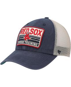 Мужская темно-коричневая кепка Boston Red Sox Four Stroke Clean Up Trucker Snapback '47 Brand