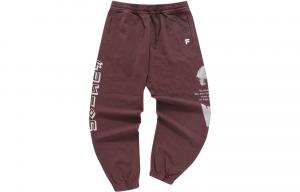 Футболка X Вязаные спортивные брюки Мужские Красный Кленовый Коричневый FILA FUSION