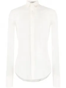 Прозрачная рубашка узкого кроя Ludovic De Saint Sernin, кремовый