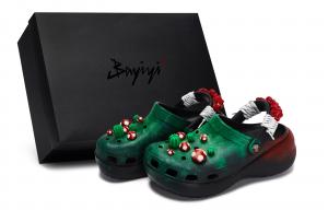 Crocs Классические сабо на платформе 811 Manufacturing, красный зонт, специальные женские сабо для обуви, черные, красные, зеленые