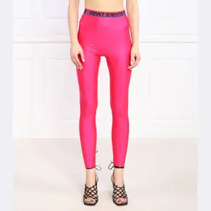 Леггинсы узкого кроя Versace, розовый