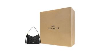 COACH Сумка через плечо LAUREL из коровьей кожи, большая женская, черная
