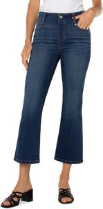 Джинсы Liverpool Los Angeles Petite Gia Glider Pull-on Crop Flare, Bonelli