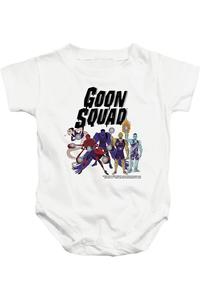 Детский комбинезон на кнопках "Группа головорезов из "Космического джема 2"" Gildan, белый